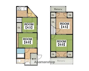 大阪府堺市西区鳳中町9丁【一戸建】の間取り