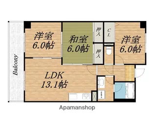 グレイスコート深井(AP)【3階】の間取り