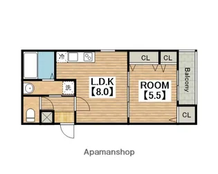 フジパレス堺北花田Ⅴ番館【2階】の間取り