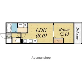 大阪府堺市西区鳳北町3丁【アパート】の間取り
