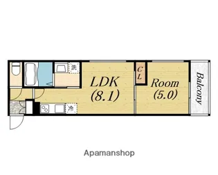 大阪府堺市西区鳳北町3丁【アパート】の間取り