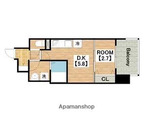 大阪府堺市北区東雲東町1丁【マンション】の間取り