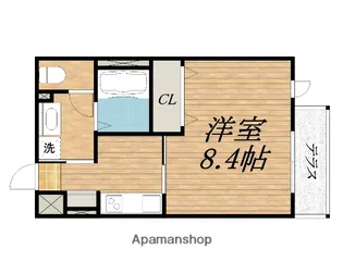 エアフォース大鳥【3階】の間取り