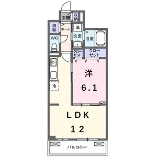 ベル ハイネス【2階】の間取り