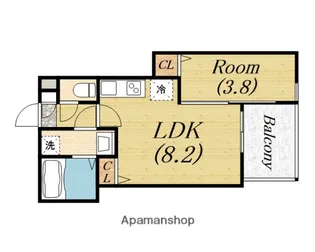 ジーメゾン西湊ウィシエ【2階】の間取り