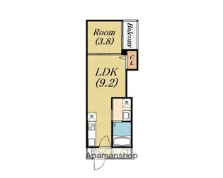 F asecia Phanes【1階】の間取り