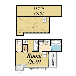 ドリームスクエア【1階】の間取り