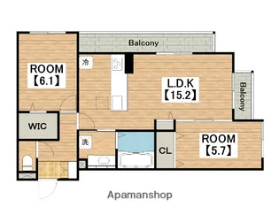 パサログランデ賑町【3階】の間取り