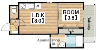 七道ハウス【1階】の間取り