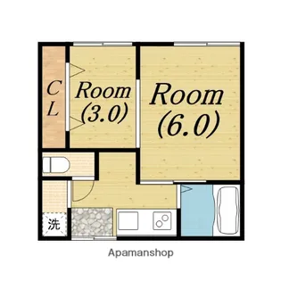 浜寺文化【1階】の間取り