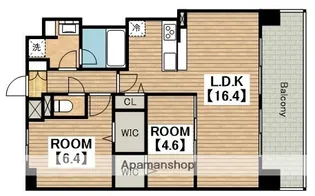 フェンテイーストⅡ【9階】の間取り