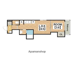 マリブガーデン堺駅前【2階】の間取り