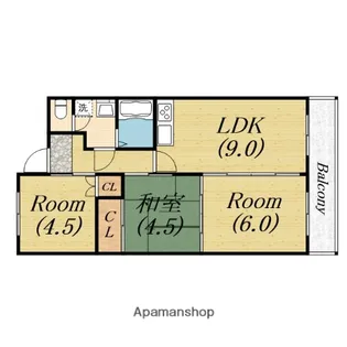 ISE伊勢住宅鳳西町7506【4階】の間取り
