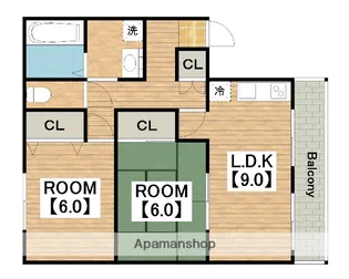 パークハイム南花田 B棟【1階】の間取り
