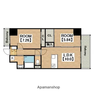FREEDOM residence堺寺地町【8階】の間取り
