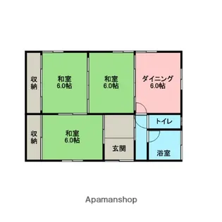 諸井橋平家【2号室】の間取り