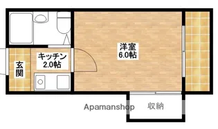 レオパレス六十谷第2【107号室】の間取り