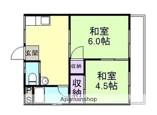 ハイツイワモトⅡ【2階】の間取り