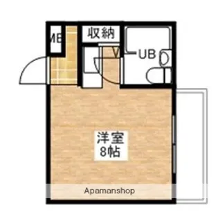サザンハイツ六十谷【1階】の間取り