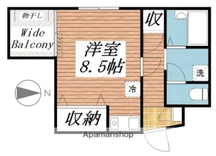 ベルド・ミール・サダ【301号室】の間取り