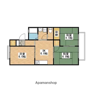 エル園村.【203号室】の間取り