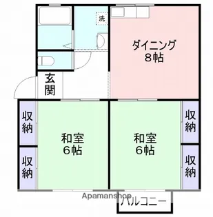 ファンシーⅠ【106号室】の間取り