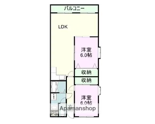 グリーンビュー八王子【203号室】の間取り