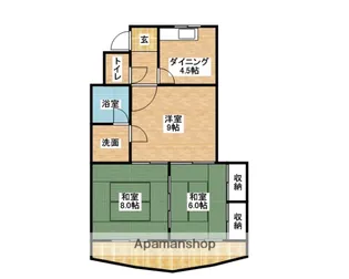 松原マンション【103号室】の間取り