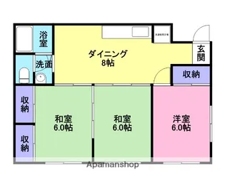 ベルASコーポ【101号室】の間取り