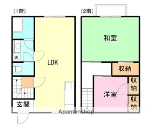 サンシャイン【D号室】の間取り