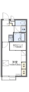レオパレス紀水【205号室】の間取り