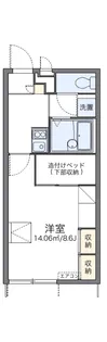 レオパレス紀水【103号室】の間取り