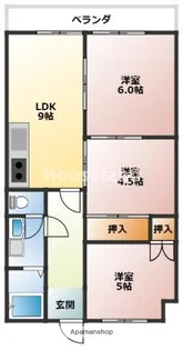 3DKの間取り画像