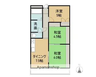 VIASACRA岩出【205号室】の間取り