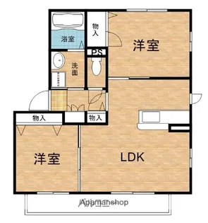 シャーメゾンうの【202号室】の間取り