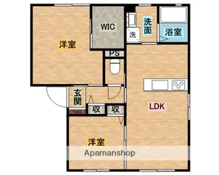 メゾン・ルテシィアⅡ【103号室】の間取り