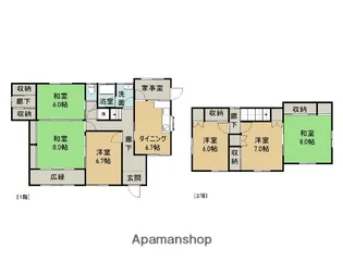 和歌山県岩出市山【一戸建】の間取り