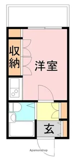 グランハイム新堀東【104号室】の間取り