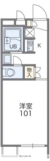 1Kの間取り画像