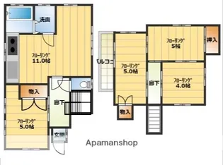 和歌山県岩出市相谷【一戸建】の間取り