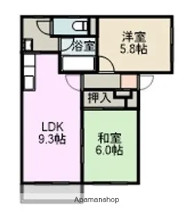 パールマンション【201号室】の間取り
