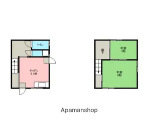 和歌山県岩出市根来【テラスハウス】の間取り
