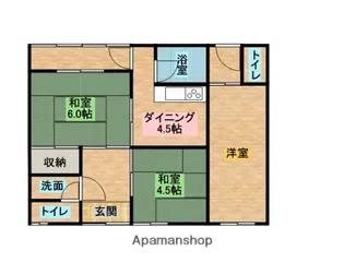 親愛住宅邸【6号室】の間取り