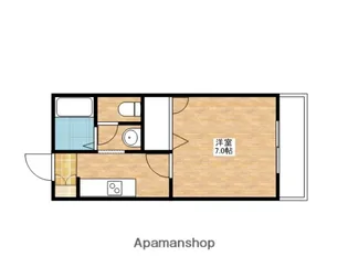 サンハウス岩出【223号室】の間取り