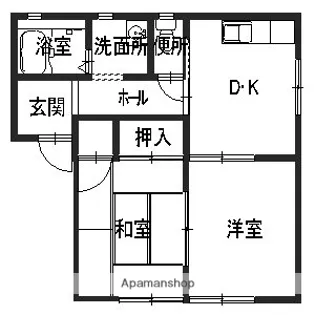 フォーレスローカット【207号室】の間取り