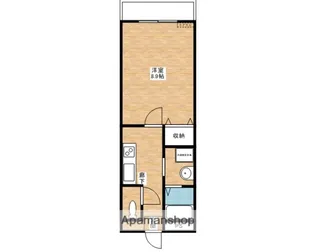 ラフィネドミール【207号室】の間取り