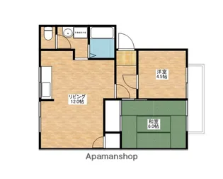 グリーンハイツしあわせ【111号室】の間取り