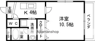 1Kの間取り画像