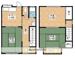 K‘SハウスⅡ【2号室】の間取り