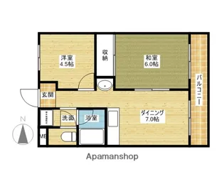 スカイアベニュー【302号室】の間取り